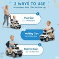 thumbnail image 3 of iRerts Ride on Push Cars 3 in 1, Licensed Ford F 150 Toddlers Ride on Toy for Kids, Foot to Floor Sliding Car with Horn, Light, Handle, Under Seat Storage, Stroller Push Cars for Toddlers 1-3, White, 3 of 9