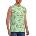 thumbnail image 2 of Kdxio Spring Gnome for Men's Muscle T-shirt,Sleeveless for Workout Running Athletic Gym Lounge Casual, 2 of 5