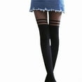 thumbnail image 2 of Transparent Suspenders Tights Cat Pantyhose Stockings, 2 of 2