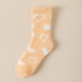 thumbnail image 2 of Warm & Cozy Valentines Gifts for Women, Fluffy Fuzzy Plush Sleeping Slipper Socks - Soft Warm Fabric Beige One Size, 2 of 5