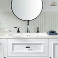 thumbnail image 2 of CASAINC 8 in. Widespread Double Handle Bathroom Sink Faucet with 360° Swivel Spout, Stainless Steel Drain Kit in Matte Black, 2 of 10