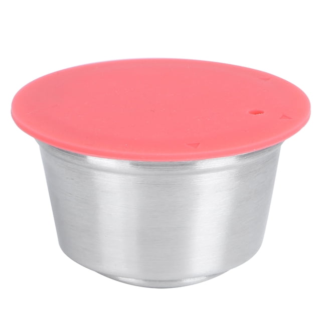 Cápsula de café reutilizable y rellenable de acero inoxidable apta para cafetera Dolce Gusto