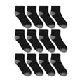 thumbnail image 2 of Hanes Mens Ankle Socks Pack, 12-Pack, Active X-Temp, Moisture-Wicking, 2 of 7
