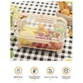 thumbnail image 3 of YIKA Tupperware Container Food Grade Portable Fresh-keeping Box Plastic Portable Outdoor Picnic Box Large Rectangular Refrigerator Storage Sealed Box Refrigeration Kitchen Storage Yellow, 3 of 7