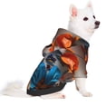 thumbnail image 2 of Fotbe 3D Butterfly Sudadera con Estampado para Perros Pequeños – Suéter con Capucha para Mascotas, Tela Suave de Forro Polar con Bolsillo-Small, 2 of 7