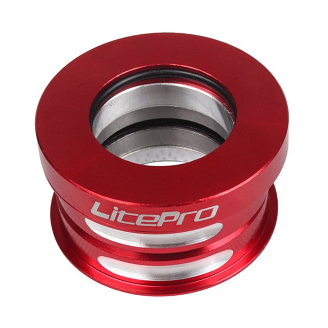 Auricular de bicicleta de aleación de aluminio 44mm interno sellado bicicleta cojinete reemplaz accesorio de bicicleta plegable de rojo Sunnimix auriculares con rodamiento de bicicleta