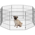 thumbnail image 1 of PawHut Foldable Metal Exercise Dog Playpen, Expandable Pet Fence, 8 Panels, 1 of 10