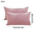 thumbnail image 2 of 2pcs 100% Cotton Standard Pillowcase Set - Non-Slip Pillow Covers, Moisture-Wicking & Wrinkle-Resistant Bedding, Soft Breathable Cotton Fabric for Comfortable Sleep, 29*19in, Pink, 2 of 6
