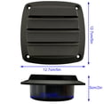 thumbnail image 3 of Black Trailer With Strong Plate Installation RV 127*127MM Black Exhaust Vent In Black For Clean Ventilation Vent Ventilation Plate For Exhaust, 3 of 8