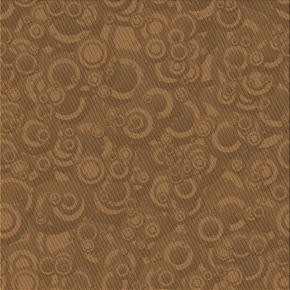 Ahgly Company Machine Washable Indoor Square Transitional Saddle Brown Area Rugs, 4' Square