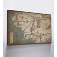 thumbnail image 2 of HFDF Middle Earth Map Wall Art Canvas Prt - Fantasy Map of Middle Earth -with ner Wooden - Lightweight & Easy to Hang - Perfect for Bedroom, Game Room Decor 18x12inch Framed, 2 of 5