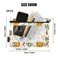 thumbnail image 3 of Cartoon Lions and Elephant 2 Pack Pencil Pouch for 3 Ring Binder Smooth Zipper Folders with Pockets Clear Window Pencil Case, 3 of 6
