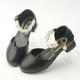 thumbnail image 1 of Zapatos de princesa de tacón alto estilo princesa de primavera y otoño con perlas de diamantes para niñas, zapatos de cuero de alto rendimiento blancos para estudiantes, zapatos para niños, 1 of 5