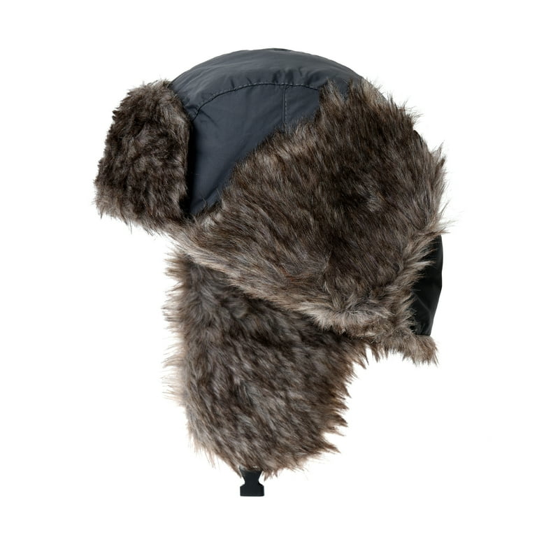 帽子 minga london ORION FURRY TRAPPER HAT Fluffy Trapper Hat - Cozy Beige Faux Fur for Winter Warmth
