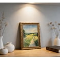 thumbnail image 6 of Vintage Carved Gold Frame Canvas Wall Art 3D Textured Country Farmhouse Style Painting Picture Wall Decor Field Grassland Plants Poster Print Artwork for Living Room Bedroom Home Decoration, 6 of 18