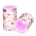 thumbnail image 7 of Yayeee Flameless Candles with Remote Flickering Battery Operated Multi Color Changing, Hand Drawn Pumpkin, 7 of 7