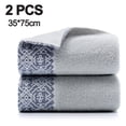 thumbnail image 2 of Paquete de 2 toallas de mano, toallas de algodón para baño, toalla suave y absorbente de secado rápido (gris), 2 of 5