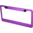 thumbnail image 4 of shiyou-Aluminum Alloy License Plate Frame Cover 2 Hole for Car Front Rear License Plate Holder with Screws Caps Purple Plate Mounting, 4 of 4