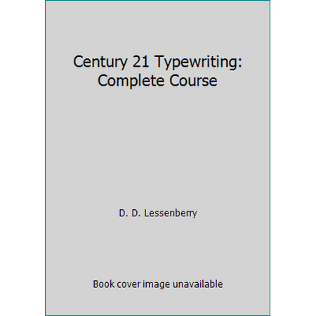 Century 21 Typewriting: Complete Course, Used [Hardcover]