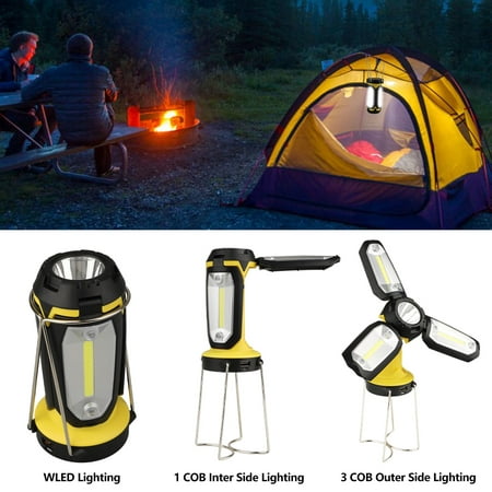 Rechargeable LED Camping Lantern, EEEKit Portable 2200mAh Tent LED Lights Flashlights by USB Charging for Phone Charging,Emergency,Hurricane,Fishing and (Best Way To Charge Phone Camping)