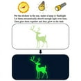 thumbnail image 7 of Christmas Elf Wall Art Stickers Fairy Bee Wall Sticker Kids Room Decor Sika Deer Christmas Door Decal for Wall Glow in the Dark (Pink,8x10 inch), 7 of 7