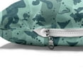 thumbnail image 4 of Underwater Pet Bed, Sea Waves Background with Sea Life Theme Creatures, Chew Resistant Pad for Dogs and Cats Cushion with Removable Cover, 24" x 39", Sage Green Slate Blue, by Ambesonne, 4 of 4