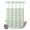 Green, variant on No Hook Shower Curtain, Green Stripes Shower Curtains for Bathroom with See Through Top Window, Farmhouse Modern Abstract Art Waterproof & Washable Bath Curtain Standard 72"x72"