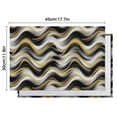 thumbnail image 6 of Black Marble Gold Wave Pattern Summer Placemats Table Placemats Set Of 4-Linen Kitchen Washable Placemats Table Mats 11.8"x17.7" Non-Slip Heat Resistant, 6 of 6