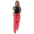thumbnail image 4 of Peanuts Womens' Snoopy And Woodstock Tossed All-Over Print Fleece Sleep Lounge Pajama Pants Sleepwear Loungewear, 4 of 6
