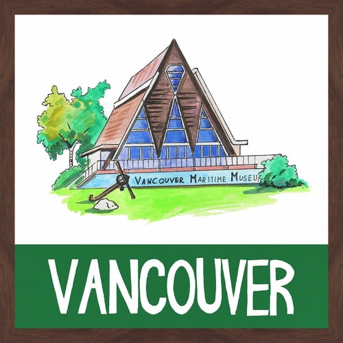 "Vancouver Maritime Museum 2" Framed Painting Print