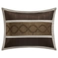thumbnail image 4 of Nanshing Kath 7-Piece Luxury Bedding Comforter Set with Two BONUS Pillows, California King, Brown, 4 of 5