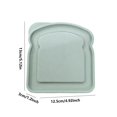 thumbnail image 3 of Tuvgenk Bamboo Fiber Sandwich Lunch Box with Leakproof Lid,Meal Prep Containers for Bread and Snacks,Microwave Safe Bento Box for Fresh Storage,Green, 3 of 5