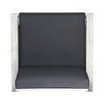 thumbnail image 6 of Giancarlo Acacia Wood Outdoor Club Chair, Light Gray, Dark Gray, 6 of 6