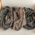 thumbnail image 6 of CC Scarf Crafted Multi Color Infinity, Fits Adult and Kids, Black Sage Mix, 6 of 6