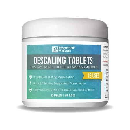 

Essential Values Descaling Tablets for Miele Steam Ovens Jura Miele and Other Espresso Machines 12 Count