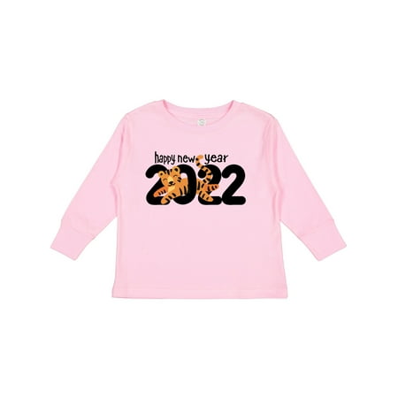 

Inktastic 2022 New Year Tiger Gift Toddler Boy or Toddler Girl Long Sleeve T-Shirt