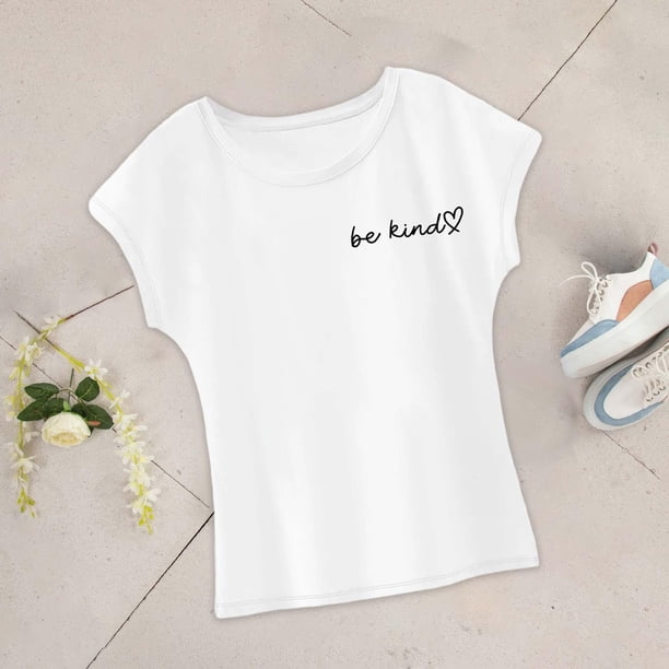 Camiseta de mujer con cuello redondo, camiseta básica femenina para caminar, acampar, oficina, playa SG