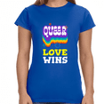 thumbnail image 2 of Love Wins Lesbian Gay Bisexual Transgender LGBT Pride Womens Shirts, 2 of 8