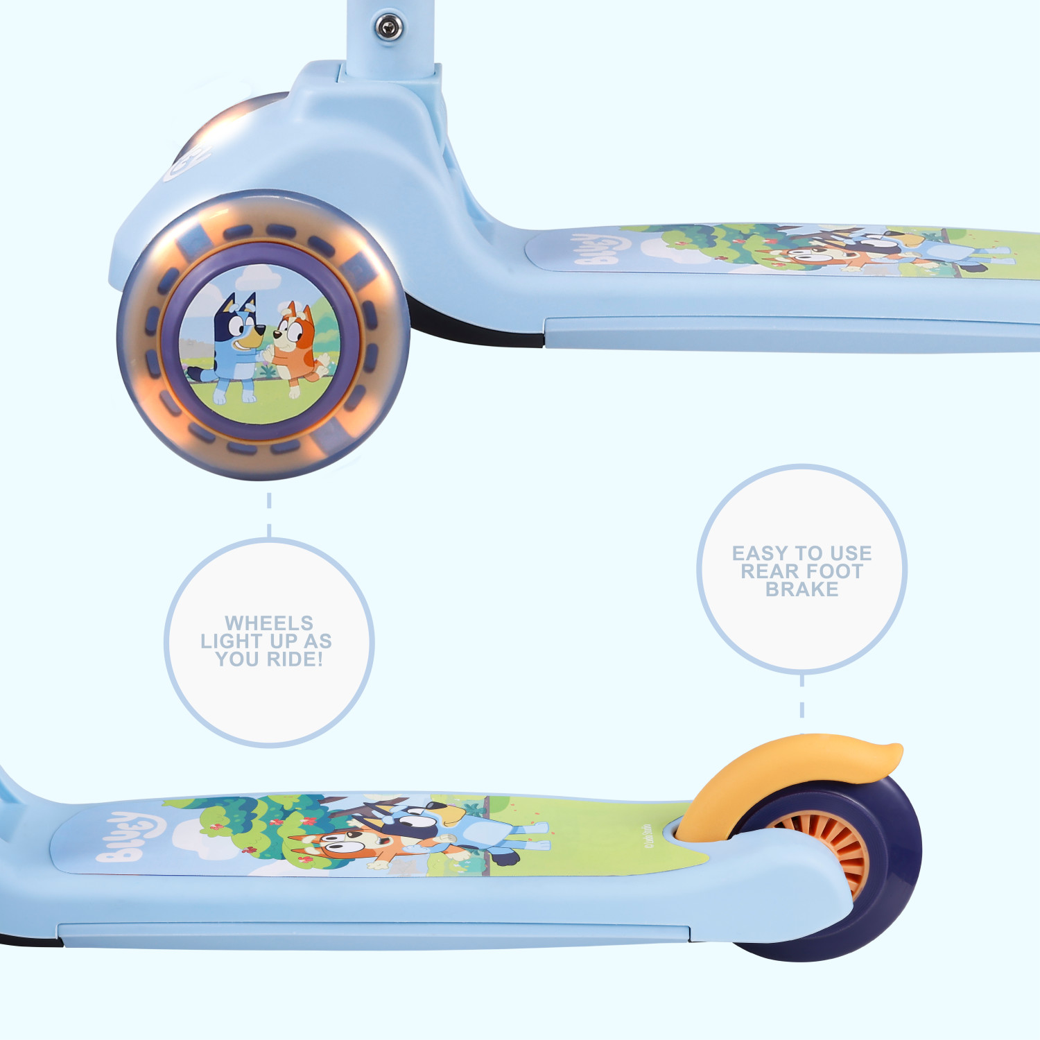 Bluey Ride-N-Glide 2-in-1 Sit & Kick Scooter photo 5