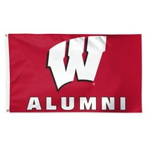 WinCraft Wisconsin Badgers 3' x 5' Single-Sided Deluxe Alumni School Supporter Flag