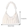 thumbnail image 2 of Bolso Felpa Bolso Mujer Otoño E Invierno Bolso Hombro para Axila (blanco), 2 of 9