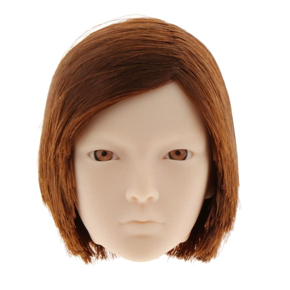 1:6 Scale Head Sculpt Model for 12inch Male Action Accessory Brown