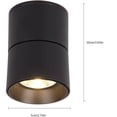 thumbnail image 4 of 20W Adjustable Surface Mount Spotlight - 11*11CM LED Downlights Ceiling Light Adjustable Angle Ceiling Sconce COB Lamp, 360° Rotatable (Warm White 3000k)(Black), 4 of 5