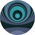 thumbnail image 1 of Ahgly Company Machine Washable Indoor Round Transitional Blue Ivy Blue Area Rugs, 8' Round, 1 of 7
