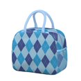 thumbnail image 1 of Sac à Lunch Fusion Rayé et à Carreaux – Design Rustique à Carreaux, Sac Isotherme Réutilisable pour Travail et École, 1 of 2