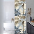 thumbnail image 3 of Palm Tree Beach Window Privacy Film, Watercolor Botanical Seaside Static Cling UV Sun Blocking Heat Control Window Tint Day and Night, Non-Adhesive One Way Windows Privacy Cover 17.7''x78.7'', 3 of 7