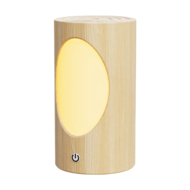 Difusor de aroma portátil, minihumidificador USB, decoración, ligero, con luz nocturna. Madera