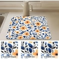 thumbnail image 6 of Diatomaceous Earth Stone Dish Drying Mat for Kitchen Counter，Seasonal Ultra Absorbent Home Dish Drainer Mats-Flower Pattern (36)，24inch x 18inch, 6 of 6