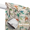 thumbnail image 4 of Teal Orange Eucalyptus Swag Valances for Windows 2 Pack, Kitchen Window Curtains 36 Inch Length, Spring Botanical Leaves Privacy Swag Curtains for Living Room/Bathroom with Rod Pocket 36"x36", 4 of 8