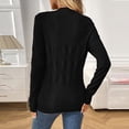 thumbnail image 3 of Ailaofu Women 2025 Fashion Pullover Sweater Crew Neck Long Sleeve Shirts Blouse Knit Casual Cozy Clouds Top, 3 of 4